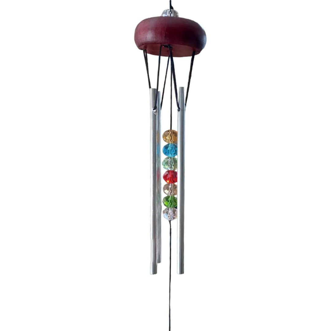 Campana de viento con cristales