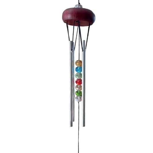 Campana de viento con cristales