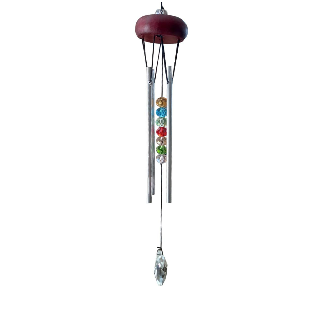 Campana de viento con cristales