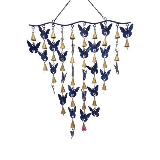 Campana de viento de mariposas