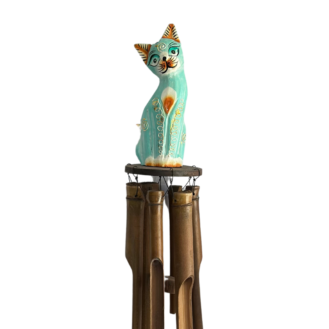 Colgante de Bambu de Gato