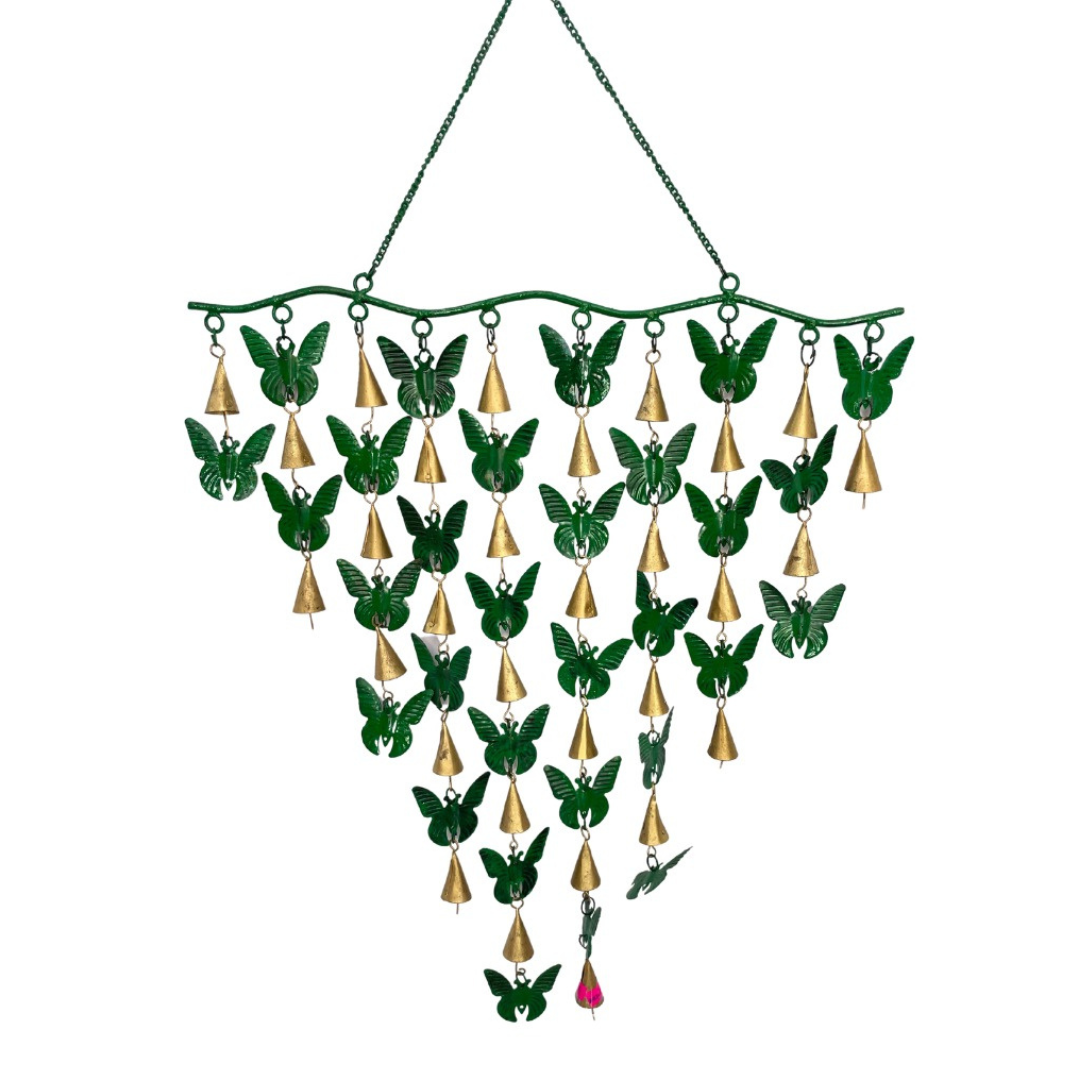 Campana de viento de mariposas