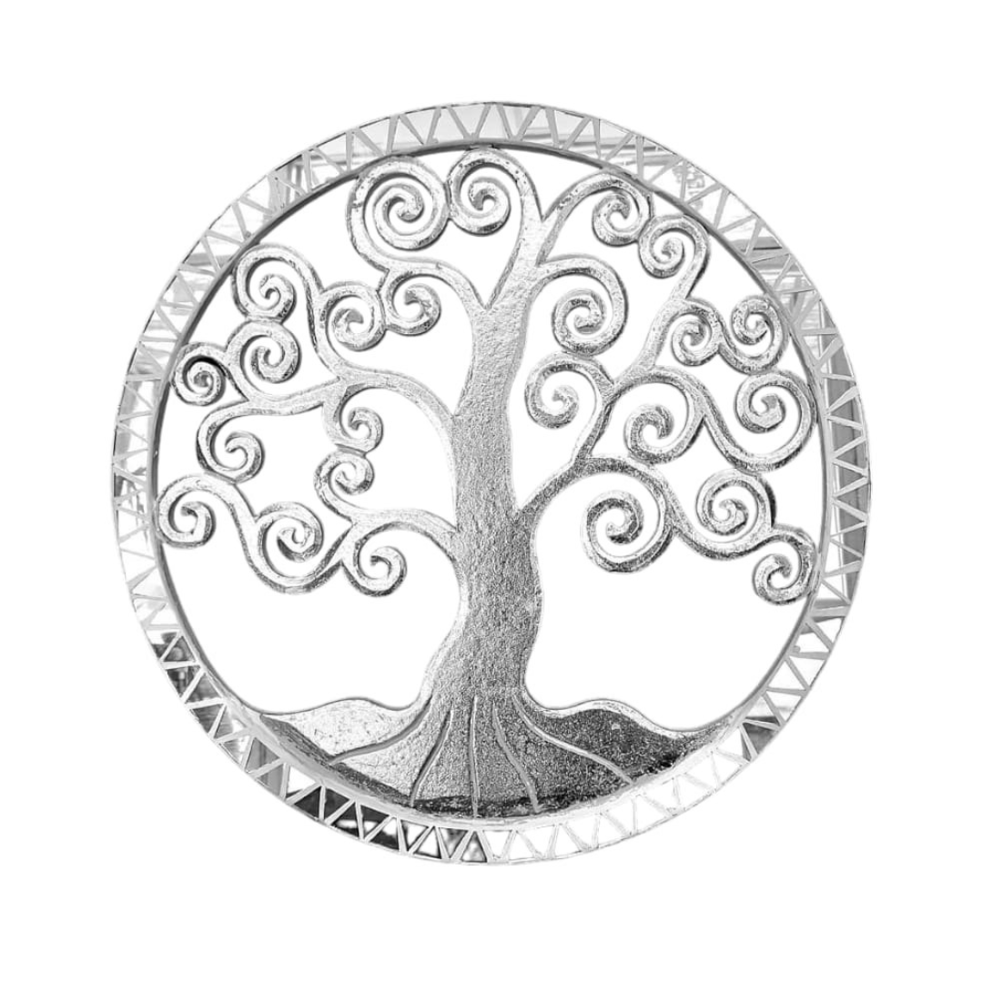 Panel Árbol de la vida Mosaico Plateado