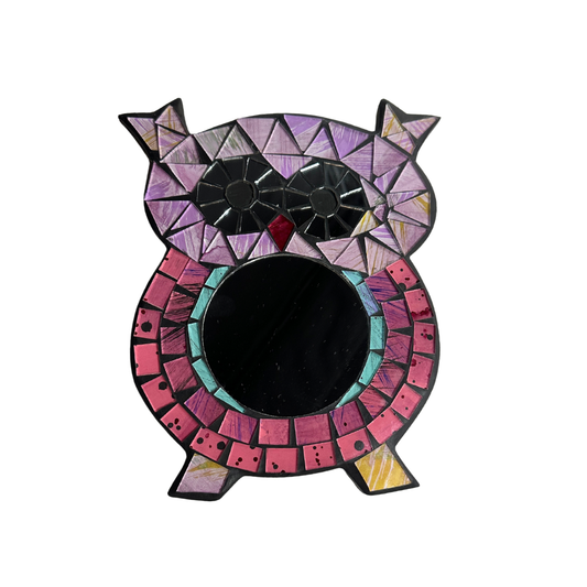 Búhos espejo mosaico