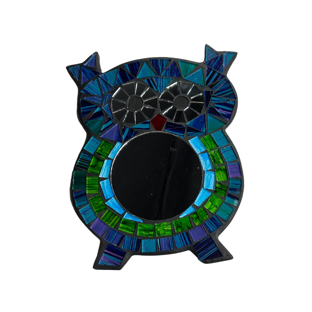 Búhos espejo mosaico