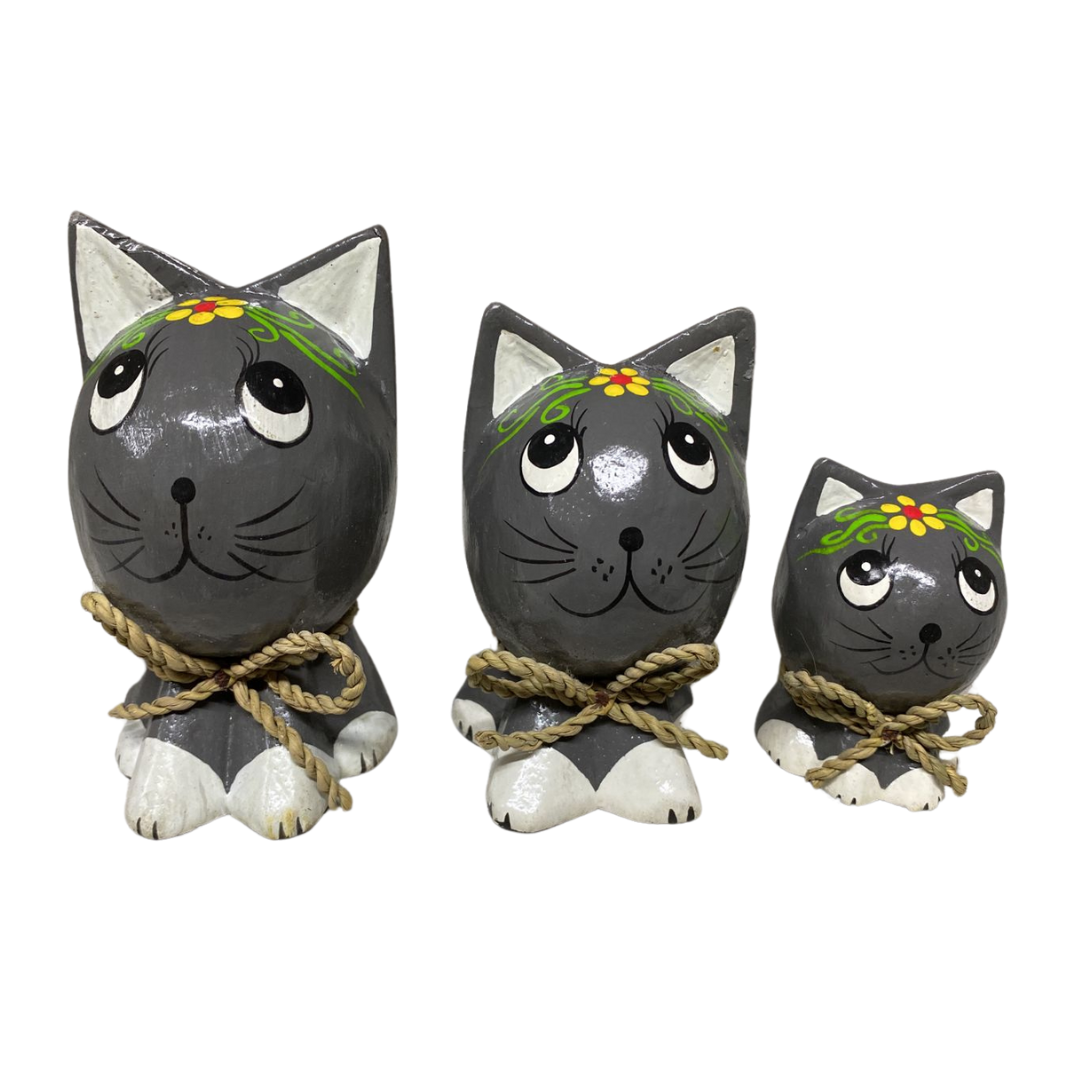 Set Gatos cabezones